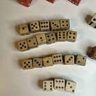Vintage Lot Of 52 Dice Of Various Colors And Sizes