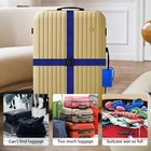 8 Pack Luggage Straps Suitcase Tags Set adjustable Suitcase Belts Tsa Approve   