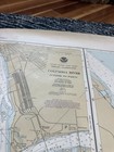 Vintage 1980 Noaa Nautical Chart Map Columbia River Juniper To Pasco