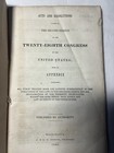 1845 Congressional Record Laws President John Tyler Indian Native America Treaty