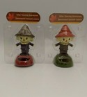  Solar Dancing Great Fall Harvest Scarecrow Decor Brown   Orange New Lot Of 4