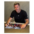 Robert Lewandowski Signed Barcelona Football Photo  Deluxe Frame