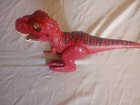 Red T-rex Dinosaur Toy  Electronic Walking Light Up Sound Figure