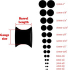 10 13 Pairs Hard Silicone Ear Tunnels Plugs Kit Double Saddle Earlobe Gauges Ear