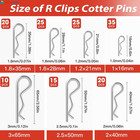 150pcs Stainless Steel Hitch Pin Clip R Retaining Pins Assortment Kit For Trucks