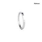 Platinum Flat Wedding Band   2mm - 8mm 950 Platinum Wedding Ring   Flat   2-5mm