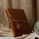 Elegant Leather Photo Album Notebook   120 4x6 Photo Space W  Writing Pages