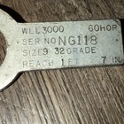 9 32  X  19    Chain Sling Latch Hooks 2 Legged Double Leg Lifting Spreader 3000lb