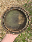 John Deere No  4 Big Sickle Hay Mower Cast Iron Hub Cap Wheel Cover Old Z859-h