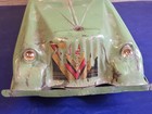Vtg Buffalo Toys Tin V-16 Car Windup Coupe W  Lights Untested 13 l Pressed Steel