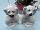 Antique Pair Staffordshire  King Charles Dogs Porcelain ceramic 13    Height