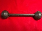Rare Revolutionary War Era Bar Shot Cannonball - Excellent Dark Patina