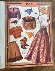 Vintage Lowe Uncut Book Of Paper Dolls - Dude Ranch    1054