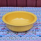 Vintage Fiesta Serving Bowl Large 9 5  Yellow 1930s 40s Homer Laughlin