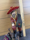 Vtg Folk Art Signed Jb Handmade Paper Mache Mexican 15   Standing Santa