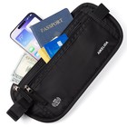 Rfid Blocking Money Belt - Passport Holder   Travel Wallet  Slim Hidden Fanny   