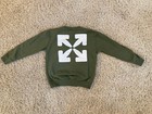 Off White Brand Designer Sweatshirt Kids Off White Size 8 Girls Off-white Green
