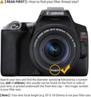 Multi-coated 58mm Uv Filter For Canon Eos Rebel T7 T6 T8i T7i Sl3 4000d 2000d   