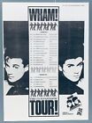 Wham  1983 Vintage Poster Advert Club Fantastic Concert Tour George Michael