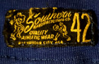Vtg Southern Manufacturing Co Football Jersey Game Used Pro Cut Team Rare Sz 42