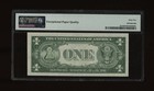 Dbr 1935-e  1 Silver Gem Fr  1614 Mi Block Pmg 65 Epq Serial M14868658i