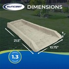 Suncast Sb24 Decorative Rain Gutter Downspout Garden Splash Block Taupe  3 Pack 