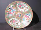 9  Late 19thc Rose Medallion Plate