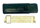 Keuffel   Esser 7  Slide Rule Magnifier Green Leather Case 4181-1 Vintage 1940s