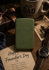 Zippo Collectible Founder   s Day 2026 Limited-edition Green Crackle Lighter 47426