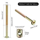 M6 X 100mm Bunk Bed Hardware Replacement Kit  10 Pack Bed Bolts For Wooden Bed  