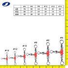Ocean Cat Red Brass Three Way Swivel Connector T-turn Tackle Saltwater Fishing