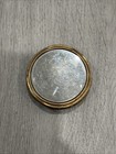 Vintage Silver Powder Compact With Rococo Romance Scene 1920s