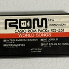 Casio Rom Pack Ro-551 World Songs For Casio Rom Pack Keyboards