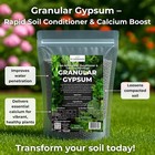 Gypsum Soil Conditioner Fast Acting Calcium Sulfur Fertilizer Lawn Garden