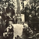 1920   s Vintage Interwar Riga Latvia Funeral Photo Boy Tombstone Crosses    Dead