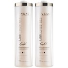Treatment Keratin Y-kas Escova Progressiva Ouro Gold Glitter Kit 2x34oz 