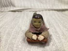 Friction Tin Toy Boy On Sled Japan 6 5  Long