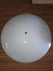 Vintage 11 5  Round Glass Ceiling Light White Dots Shade Replacement New 318050