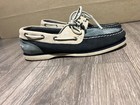 Timberland Icon Mens Classic 2-eye Boat Shoes Blue cream Preloved Tri-color 8 5