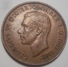 1943  - Penny Australia -  King G  Vi - Nice Coin