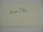 Carlos Lopez Signed Autographed Index Card