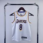 New With Tags Kobe Bryant  8 Youth L La Lakers White Jersey Basketball