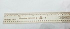 Ho Ruler - Clear Accurate Flexible Polyester W sepia Hatchmarks 12 l X 3 4 w Usa
