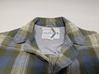 Vintage 1950s 60s Brent Sportsman Plaid Wool Jacket Mens M Snap Front Montgomery