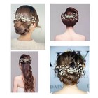 Silver Pearl Crystal Bridal Hair Comb Wedding Hair Accessories Bride Headpiece P