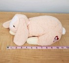 Ty Baby Honey Bunny Peach Plush Bunny Rabbit Rattle Bow Sewn Eyes Lovey 2000