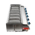 6 Burner Gas Bbq Grill Stainless Steel Barbecue Table Top Grill Outdoor Cooking