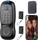 Security Wifi Video Camera Smart Lock Keyless Door Lock Deadbolt With Doorbell