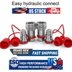 4 Sets 1 2  Ag Hydraulic Quick Connect Couplers Couplings  Poppet Pioneer Style