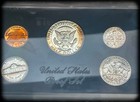 69-s Us Mint Proof Set 5 Coins 40  Silver Kennedy Half Dollar Deep Rainbow Tones